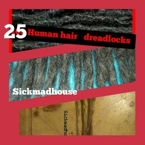 100%Human hair dreadlocks